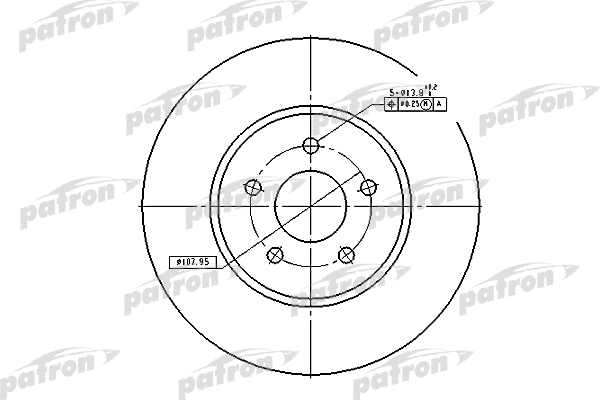 PBD4147 PATRON Тормозной диск (фото 1)