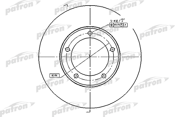 PBD4506 PATRON Тормозной диск (фото 1)