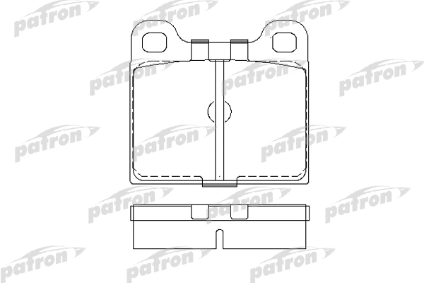PBP002 PATRON Комплект тормозных колодок, дисковый тормоз (фото 1)