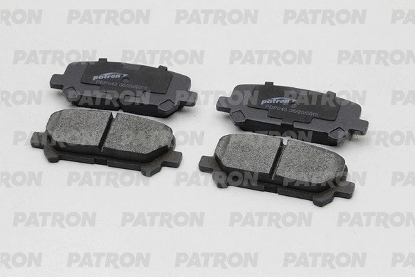 PBP043 PATRON Комплект тормозных колодок, дисковый тормоз (фото 1)