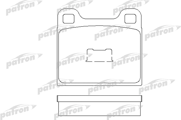 PBP105 PATRON Комплект тормозных колодок, дисковый тормоз (фото 1)