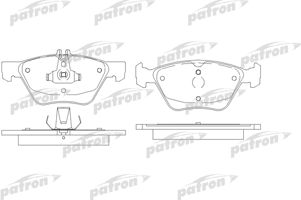 PBP1050 PATRON Комплект тормозных колодок, дисковый тормоз (фото 1)