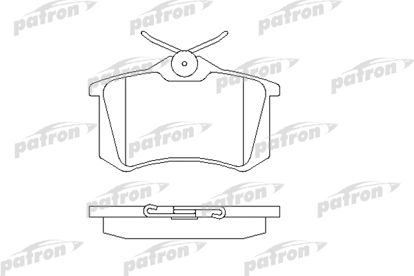 PBP1083 PATRON Комплект тормозных колодок, дисковый тормоз (фото 1)