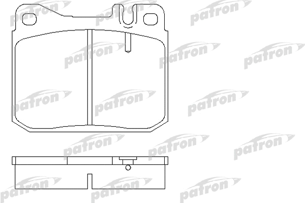 PBP129 PATRON Комплект тормозных колодок, дисковый тормоз (фото 1)