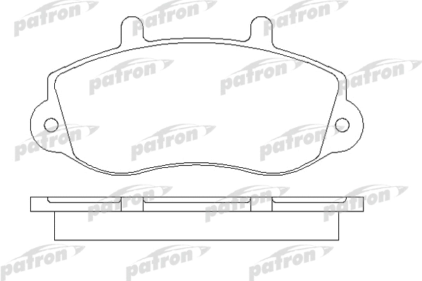 PBP1292 PATRON Комплект тормозных колодок, дисковый тормоз (фото 1)