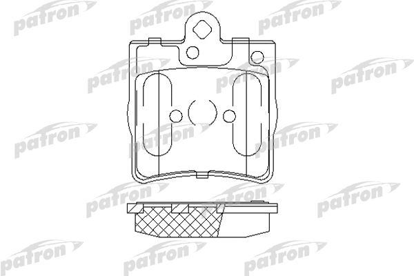 PBP1311 PATRON Комплект тормозных колодок, дисковый тормоз (фото 1)