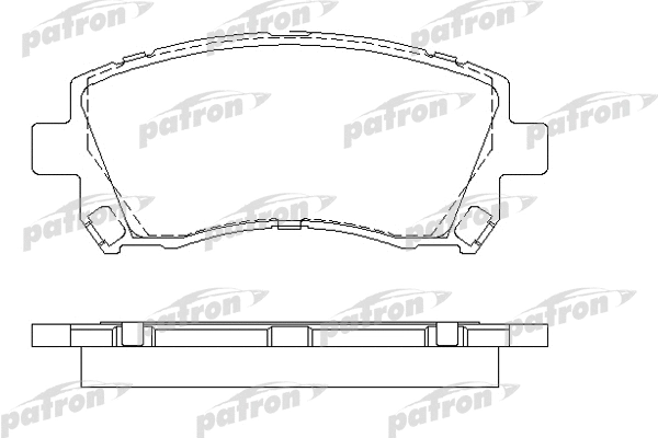 PBP1327 PATRON Комплект тормозных колодок, дисковый тормоз (фото 1)