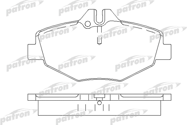 PBP1414 PATRON Комплект тормозных колодок, дисковый тормоз (фото 1)