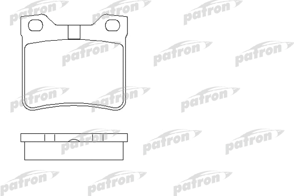 PBP1415 PATRON Комплект тормозных колодок, дисковый тормоз (фото 1)