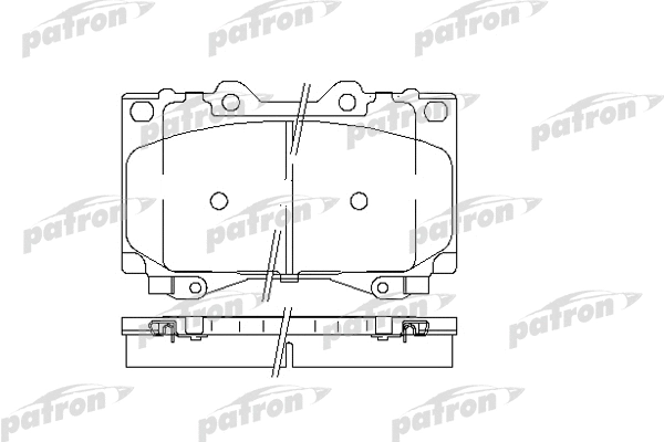 PBP1456 PATRON Комплект тормозных колодок, дисковый тормоз (фото 1)