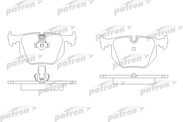 PBP1483 PATRON Комплект тормозных колодок, дисковый тормоз (фото 1)