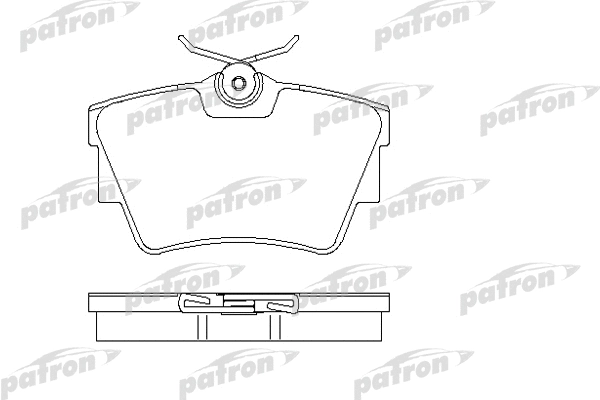 PBP1516 PATRON Комплект тормозных колодок, дисковый тормоз (фото 1)