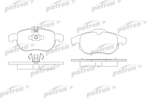 PBP1520 PATRON Комплект тормозных колодок, дисковый тормоз (фото 1)