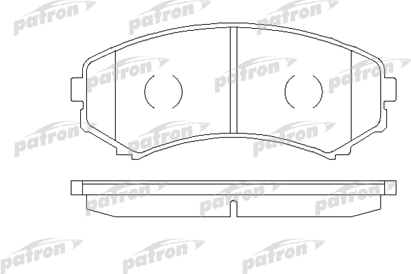 PBP1603 PATRON Комплект тормозных колодок, дисковый тормоз (фото 1)