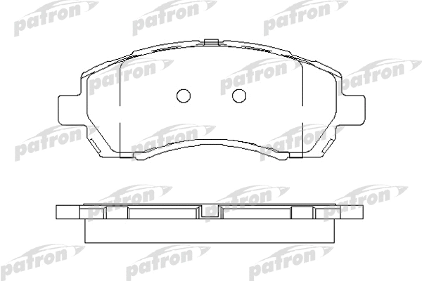 PBP1612 PATRON Комплект тормозных колодок, дисковый тормоз (фото 1)