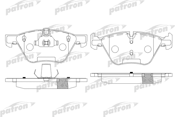 PBP1773 PATRON Комплект тормозных колодок, дисковый тормоз (фото 1)