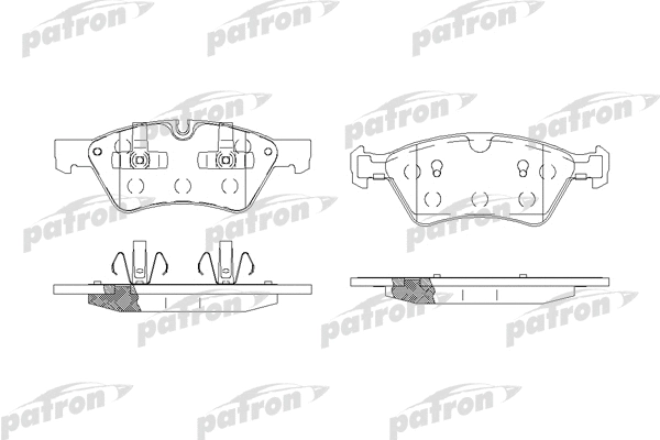 PBP1830 PATRON Комплект тормозных колодок, дисковый тормоз (фото 1)