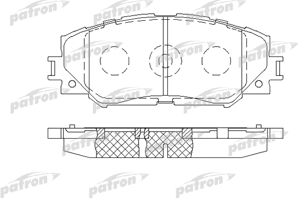 PBP1891 PATRON Комплект тормозных колодок, дисковый тормоз (фото 1)