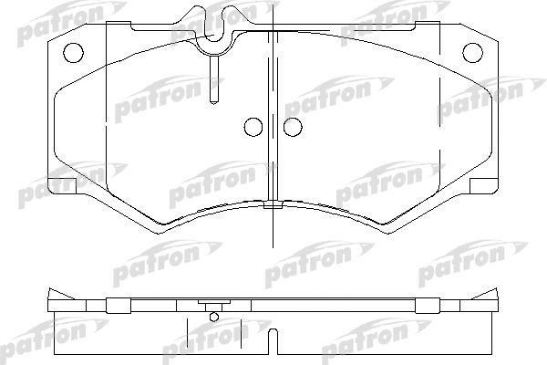 PBP239 PATRON Комплект тормозных колодок, дисковый тормоз (фото 1)