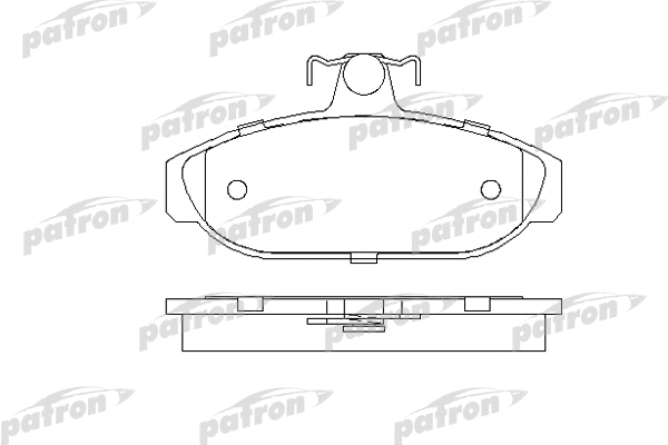 PBP317 PATRON Комплект тормозных колодок, дисковый тормоз (фото 1)