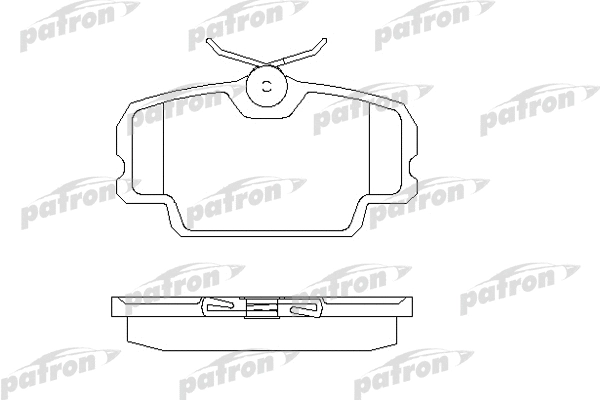 PBP320 PATRON Комплект тормозных колодок, дисковый тормоз (фото 1)