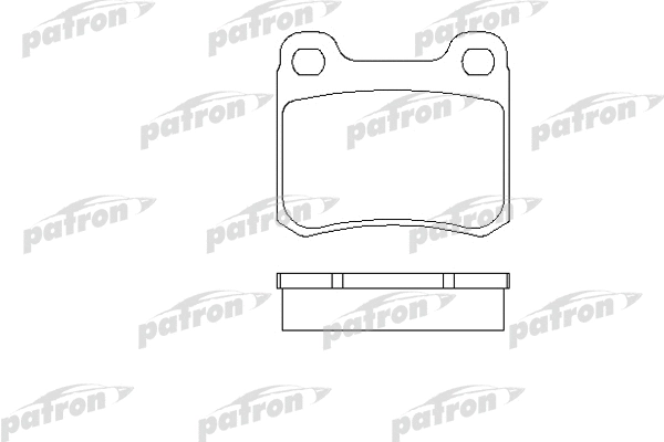 PBP328 PATRON Комплект тормозных колодок, дисковый тормоз (фото 1)