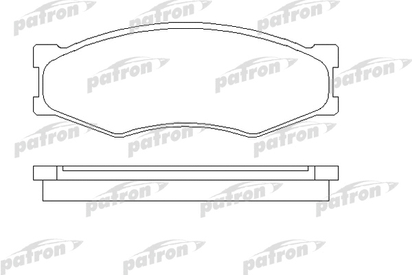 PBP340 PATRON Комплект тормозных колодок, дисковый тормоз (фото 1)