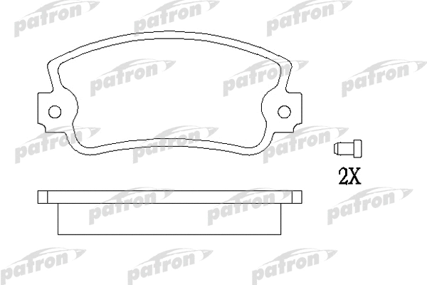 PBP346 PATRON Комплект тормозных колодок, дисковый тормоз (фото 1)