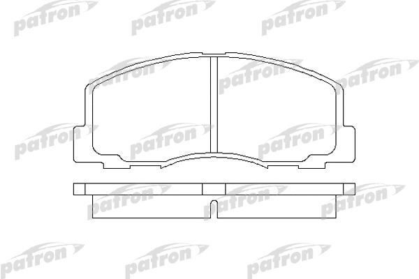 PBP368 PATRON Комплект тормозных колодок, дисковый тормоз (фото 1)