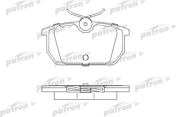 PBP409 PATRON Комплект тормозных колодок, дисковый тормоз (фото 1)