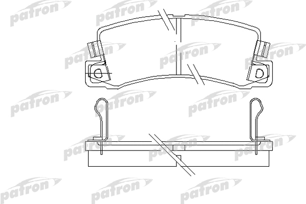 PBP478 PATRON Комплект тормозных колодок, дисковый тормоз (фото 1)