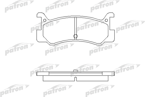 PBP482 PATRON Комплект тормозных колодок, дисковый тормоз (фото 1)