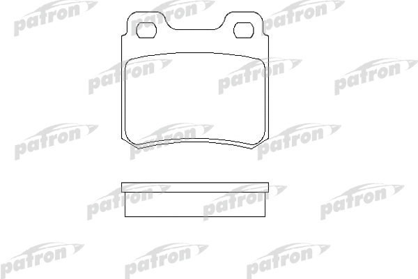 PBP586 PATRON Комплект тормозных колодок, дисковый тормоз (фото 1)