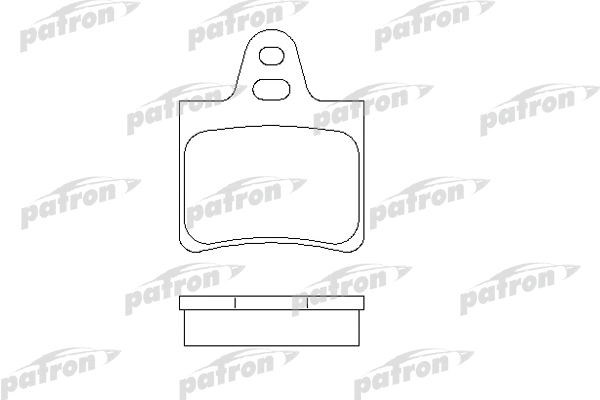 PBP615 PATRON Комплект тормозных колодок, дисковый тормоз (фото 1)