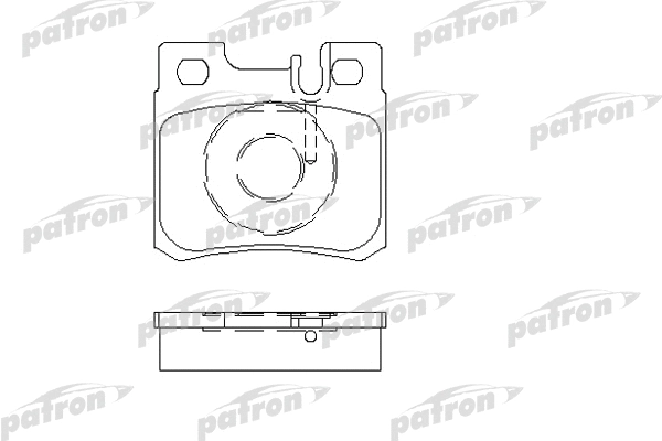 PBP644 PATRON Комплект тормозных колодок, дисковый тормоз (фото 1)