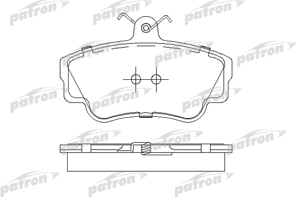 PBP671 PATRON Комплект тормозных колодок, дисковый тормоз (фото 1)