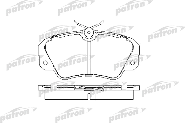PBP686 PATRON Комплект тормозных колодок, дисковый тормоз (фото 1)
