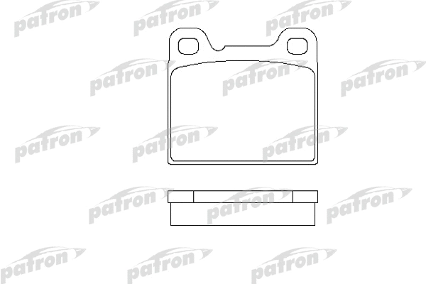 PBP704 PATRON Комплект тормозных колодок, дисковый тормоз (фото 1)