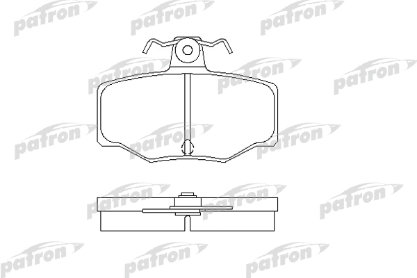 PBP707 PATRON Комплект тормозных колодок, дисковый тормоз (фото 1)