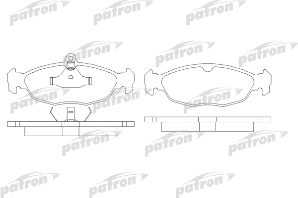 PBP732 PATRON Комплект тормозных колодок, дисковый тормоз (фото 1)