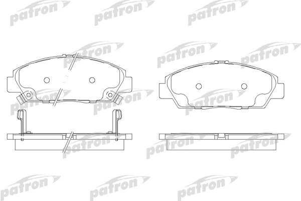 PBP904 PATRON Комплект тормозных колодок, дисковый тормоз (фото 1)