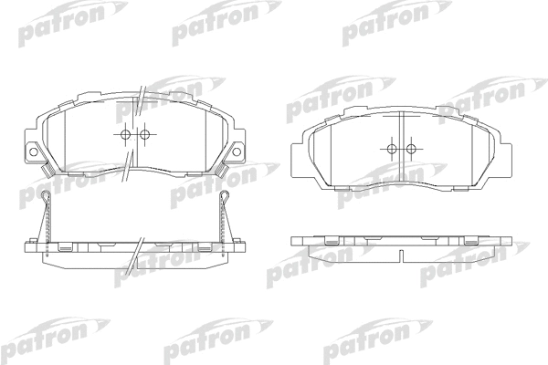 PBP905 PATRON Комплект тормозных колодок, дисковый тормоз (фото 1)