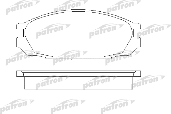 PBP937 PATRON Комплект тормозных колодок, дисковый тормоз (фото 1)