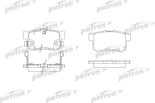PBP956 PATRON Комплект тормозных колодок, дисковый тормоз (фото 1)