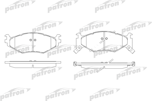 PBP977 PATRON Комплект тормозных колодок, дисковый тормоз (фото 1)