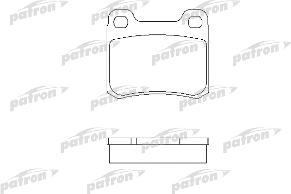 PBP979 PATRON Комплект тормозных колодок, дисковый тормоз (фото 1)