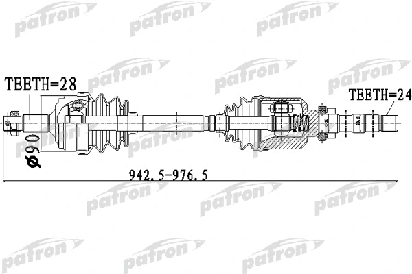 PDS0050 PATRON Приводной вал (фото 1)