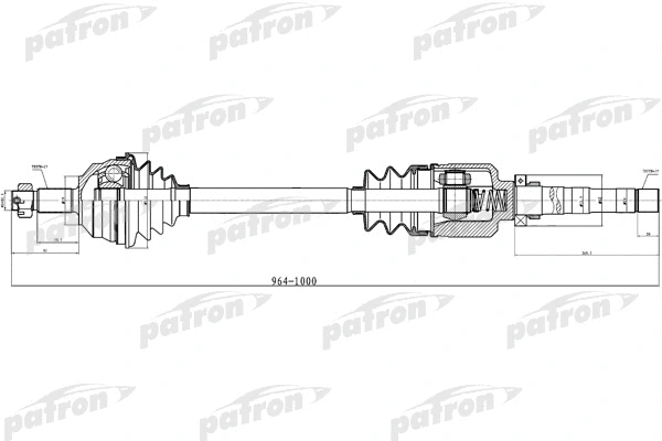 PDS0310 PATRON Приводной вал (фото 1)