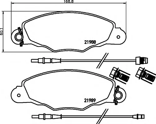 8DB 355 009-811 BEHR/HELLA/PAGID Тормозные колодки (фото 1)