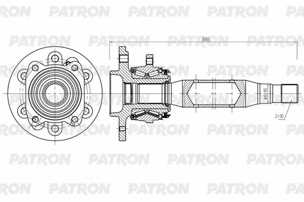 PDS0565 PATRON Приводной вал (фото 1)